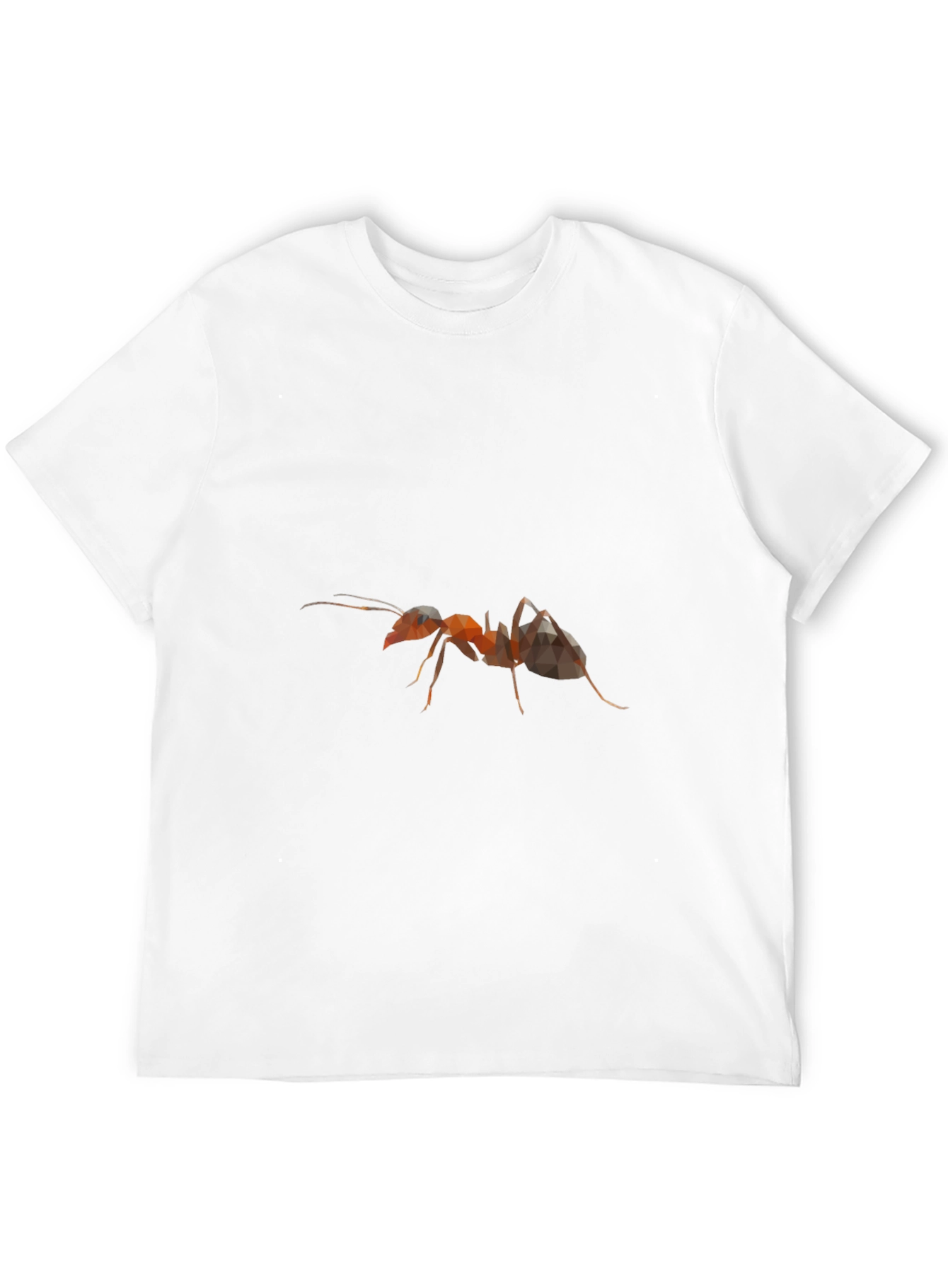 Abstract Ant Graphic Black T-Shirt
