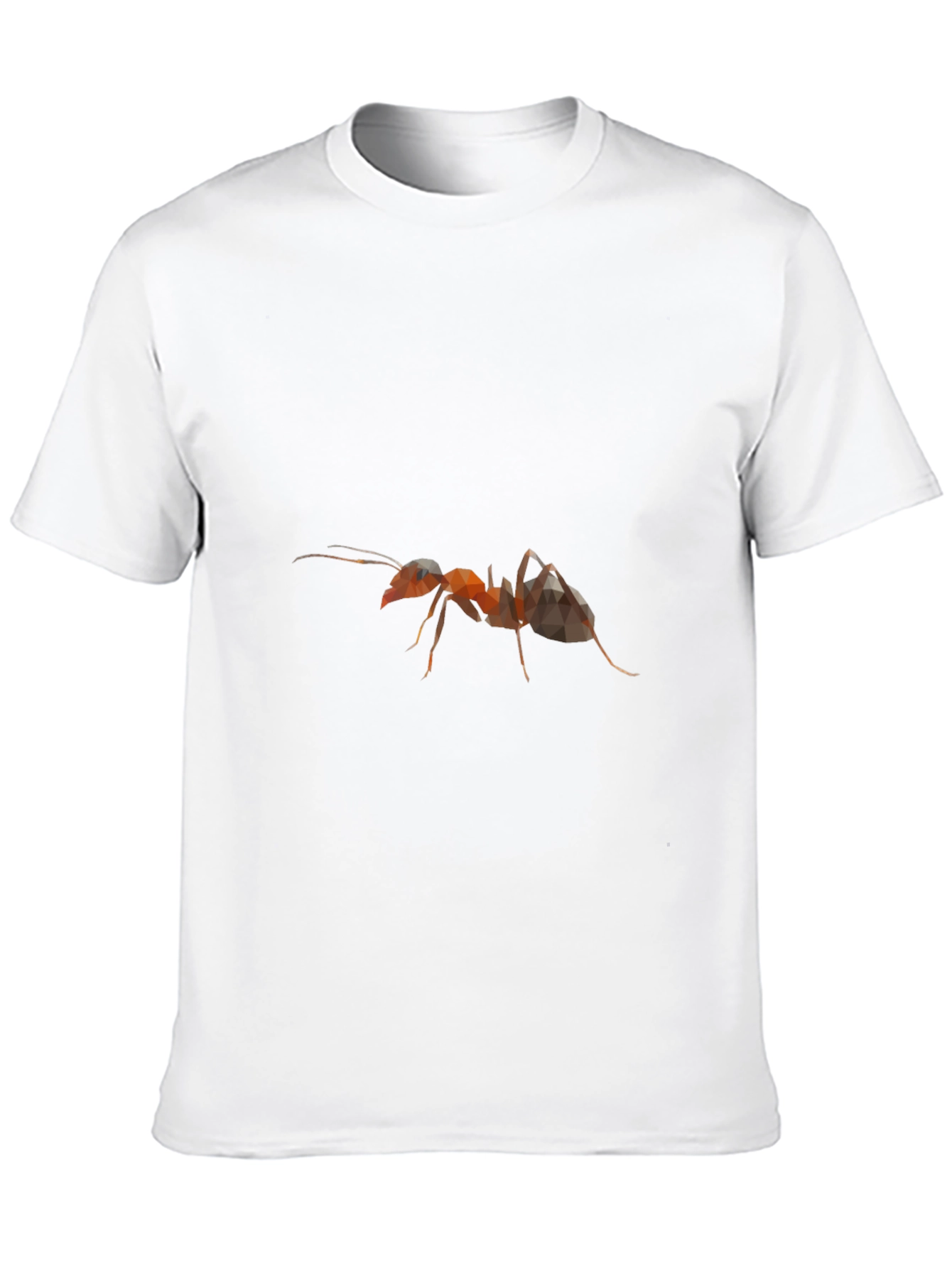 Abstract Ant Graphic Black T-Shirt