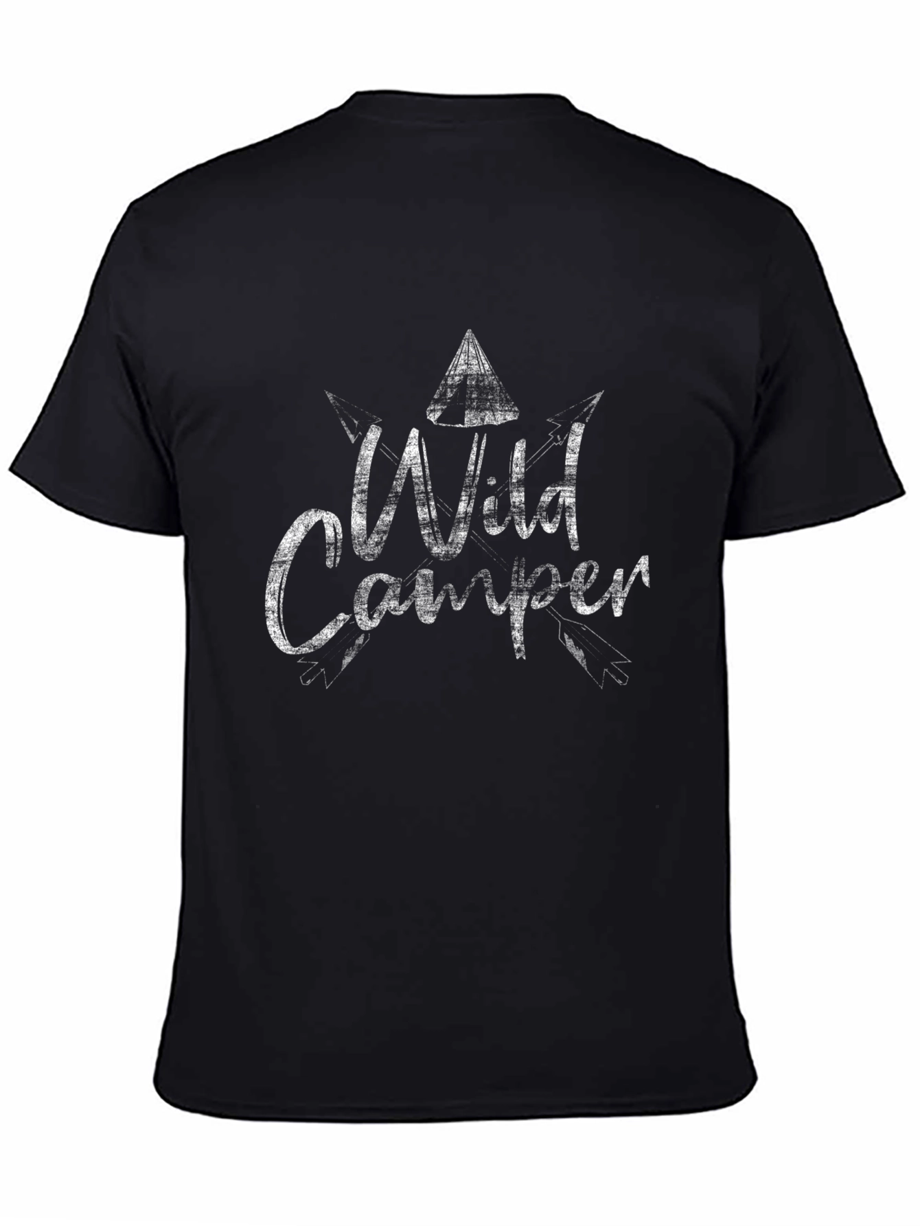 Wild Camper Black Graphic T-Shirt