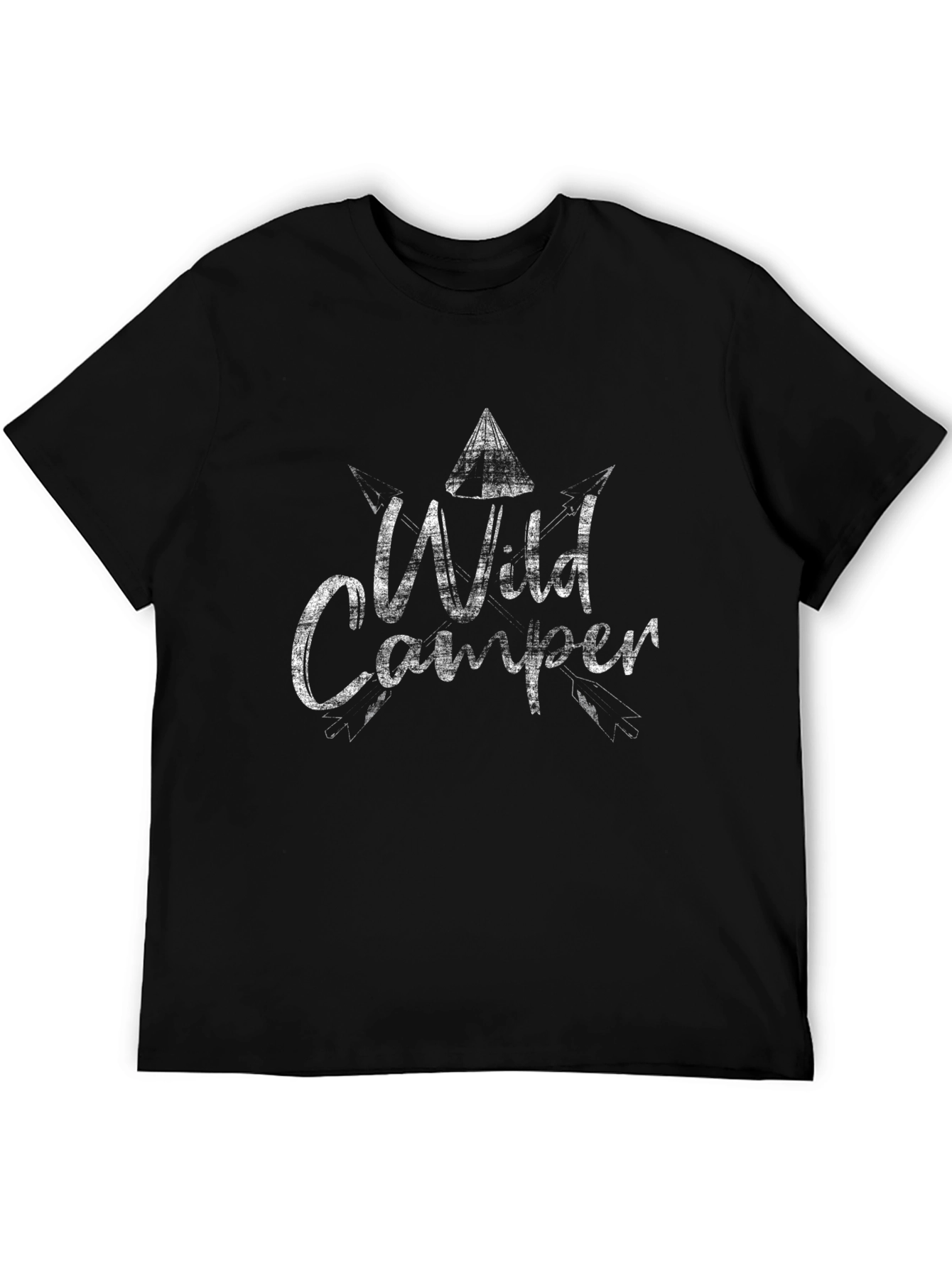 Wild Camper Black Graphic T-Shirt