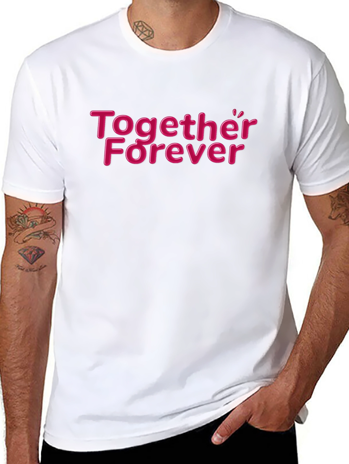 Together Forever Graphic Tee - Black
