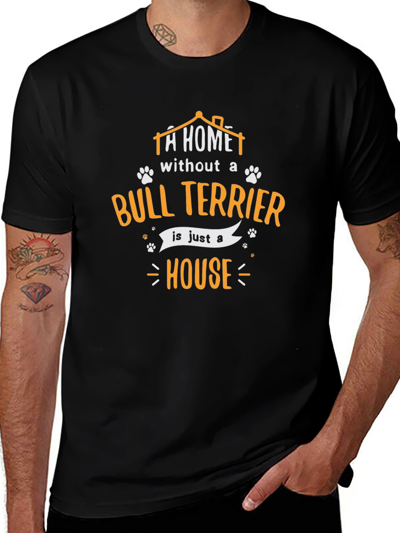 Bull Terrier Home T-Shirt - Dog Lover Gift