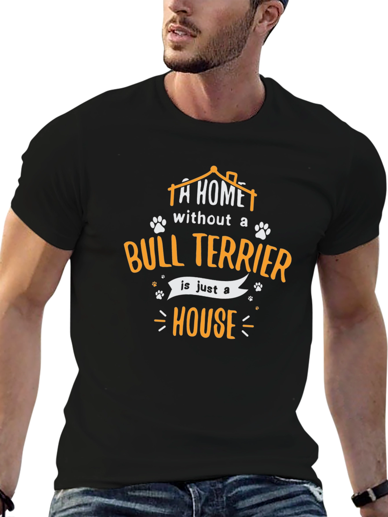Bull Terrier Home T-Shirt - Dog Lover Gift