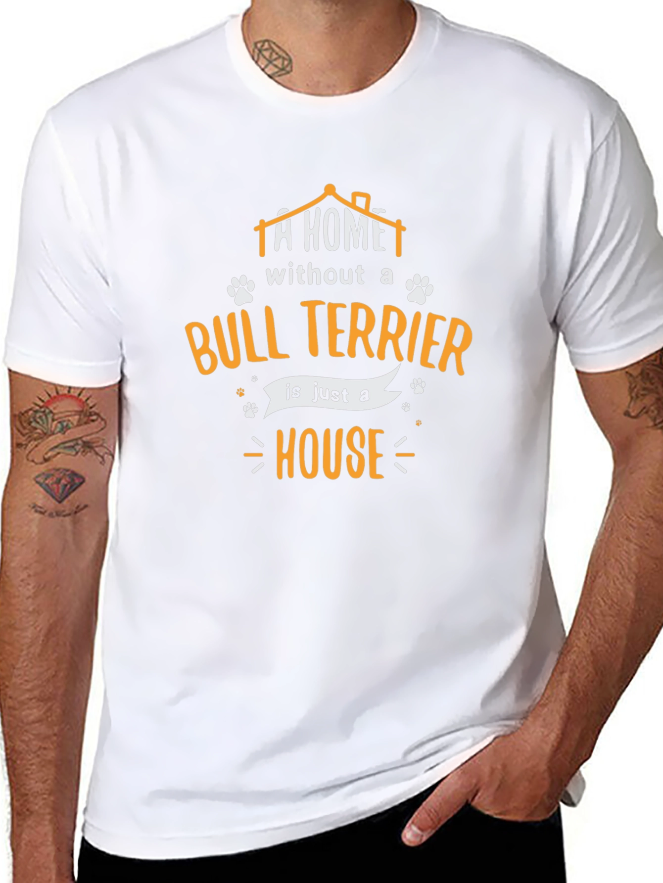 Bull Terrier Home T-Shirt - Dog Lover Gift