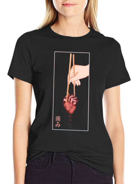Anatomical Heart Chopsticks Graphic Tee