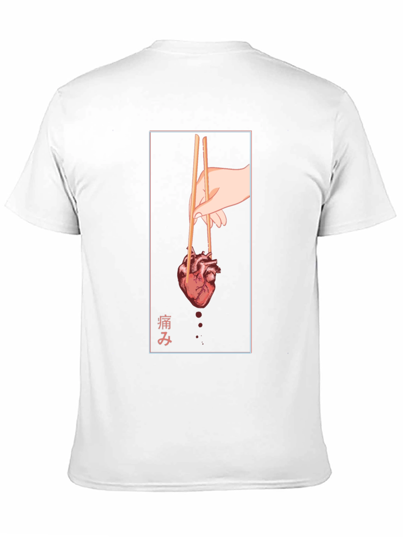 Anatomical Heart Chopsticks Graphic Tee
