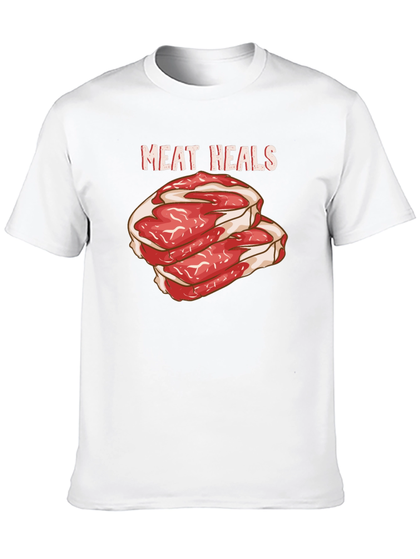 Meat Heals Graphic Black T-Shirt