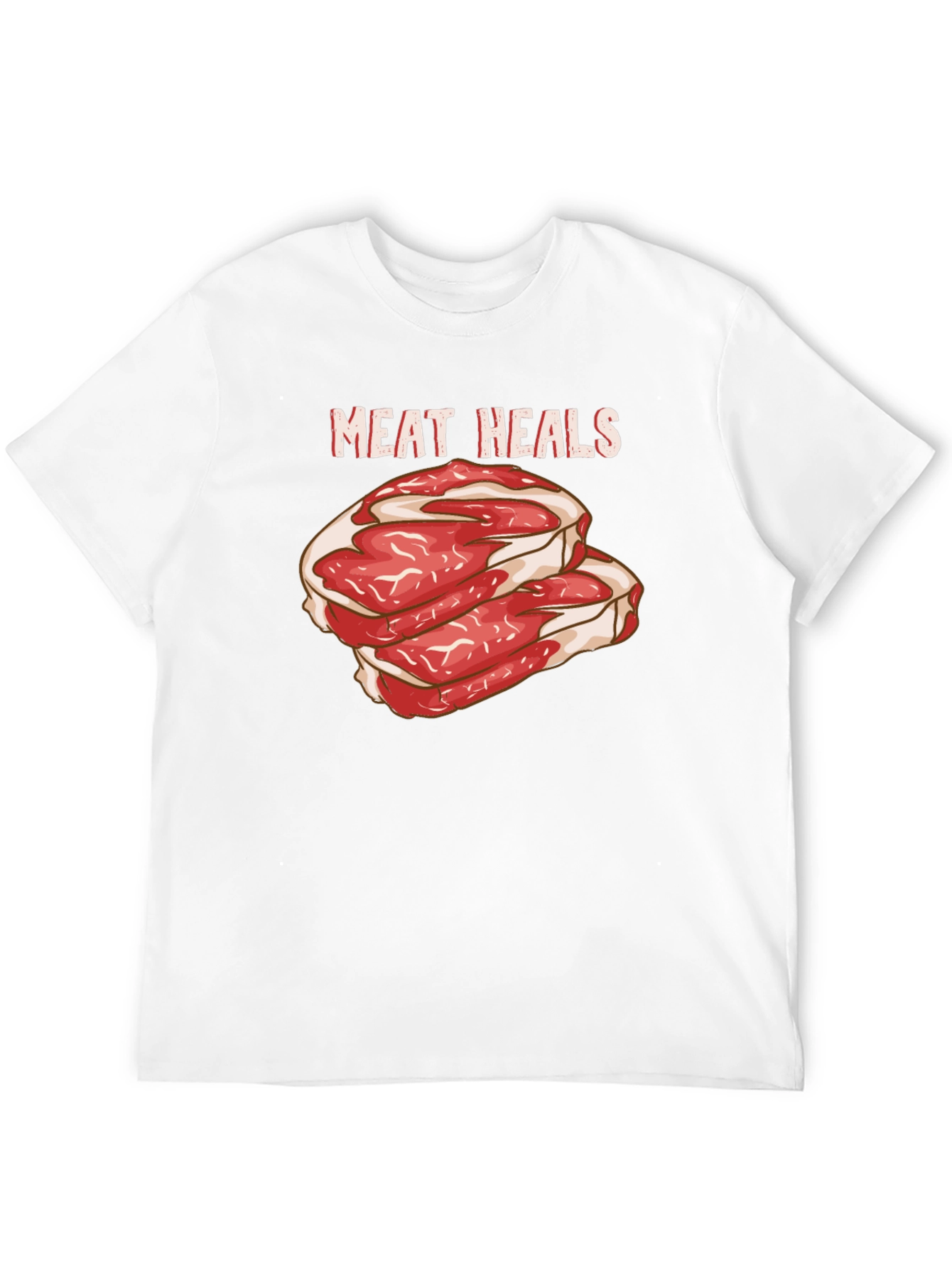 Meat Heals Graphic Black T-Shirt