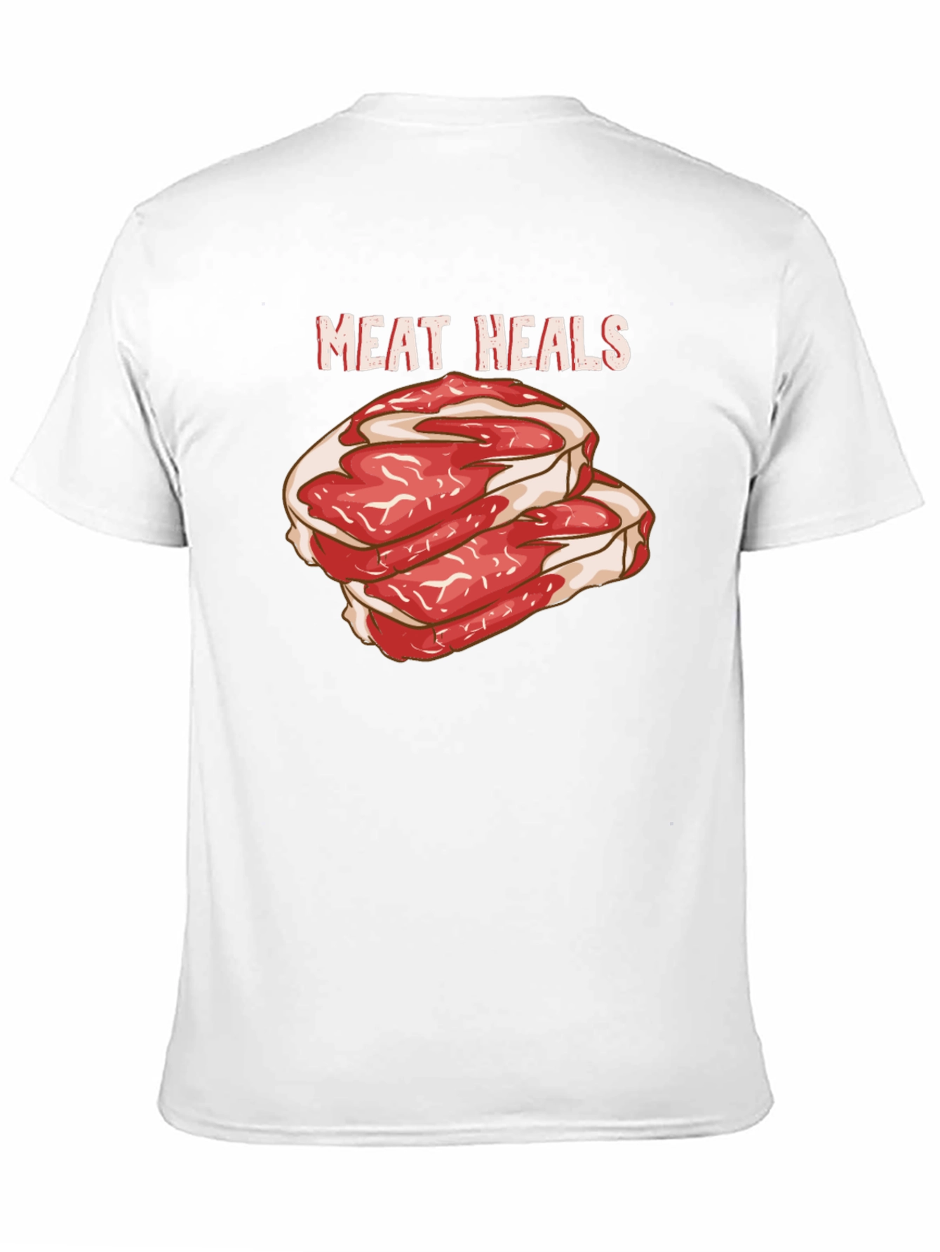 Meat Heals Graphic Black T-Shirt