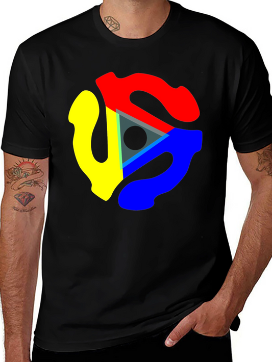 Abstract Color Swirl Graphic T-Shirt - Modern Art Tee