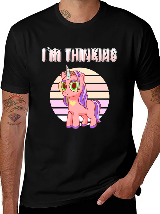 Im Thinking Unicorn T-Shirt - Stylish Cotton Blend