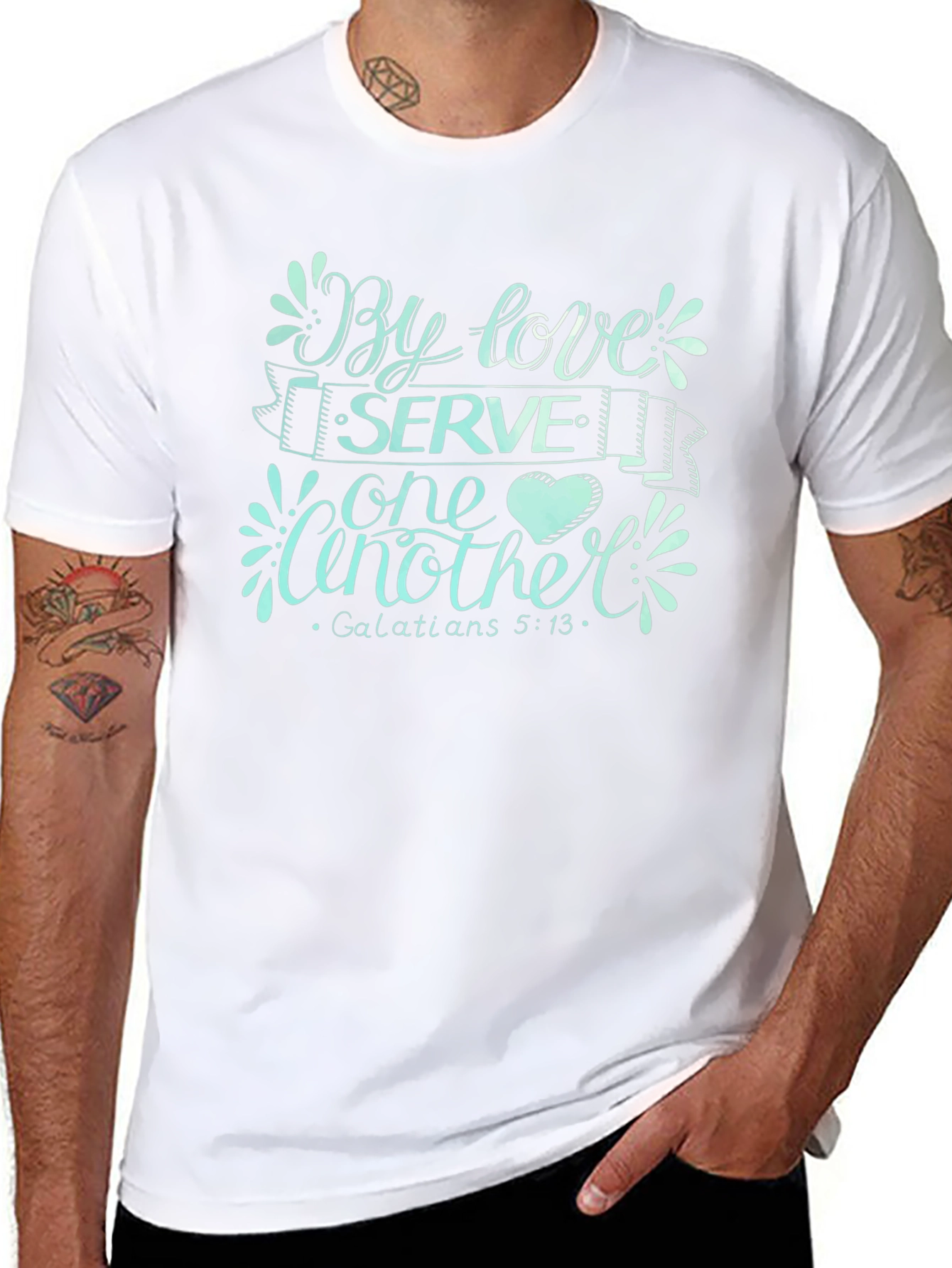 Serve One Another Graphic Tee - Christian Apparel