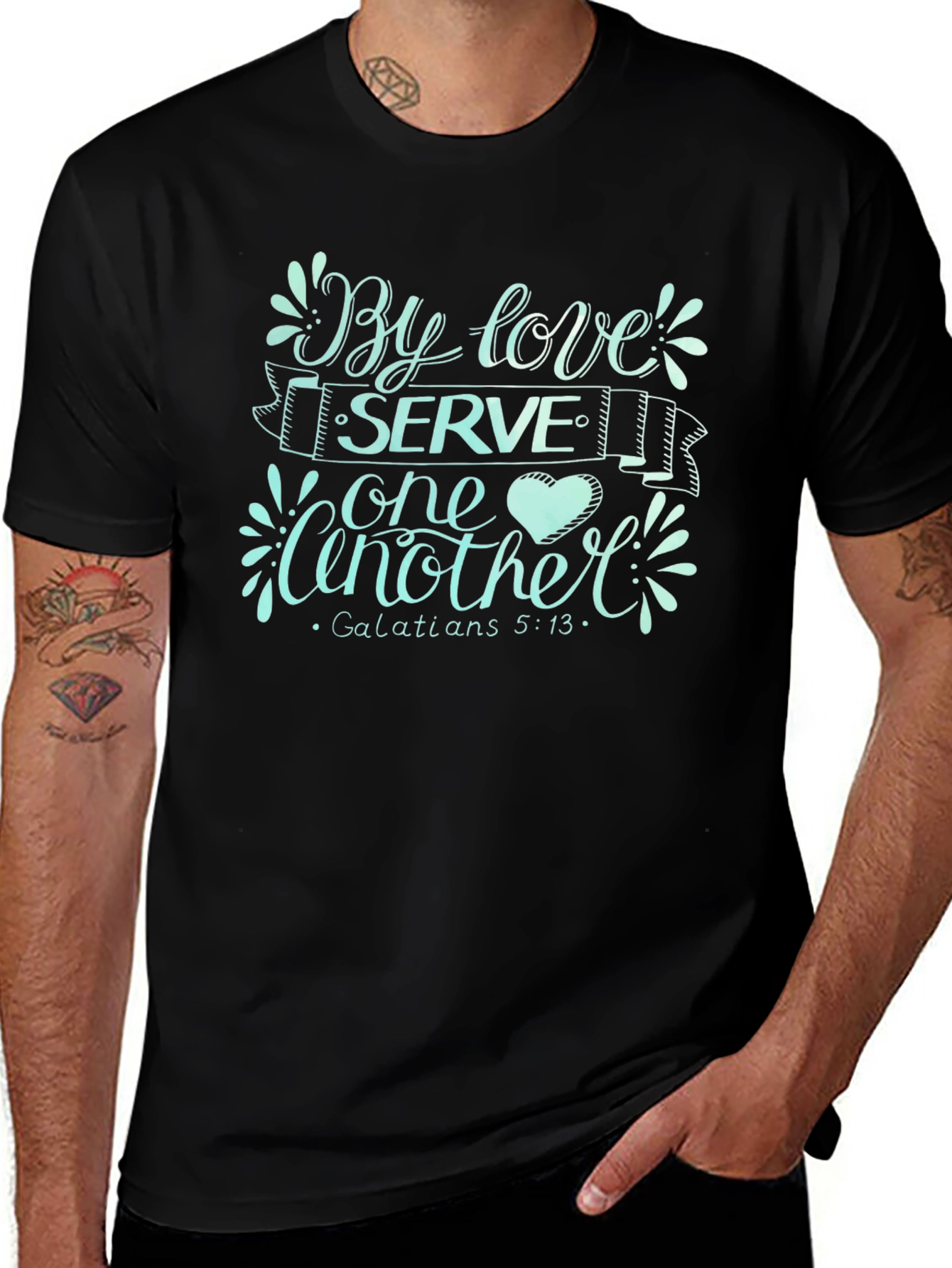 Serve One Another Graphic Tee - Christian Apparel