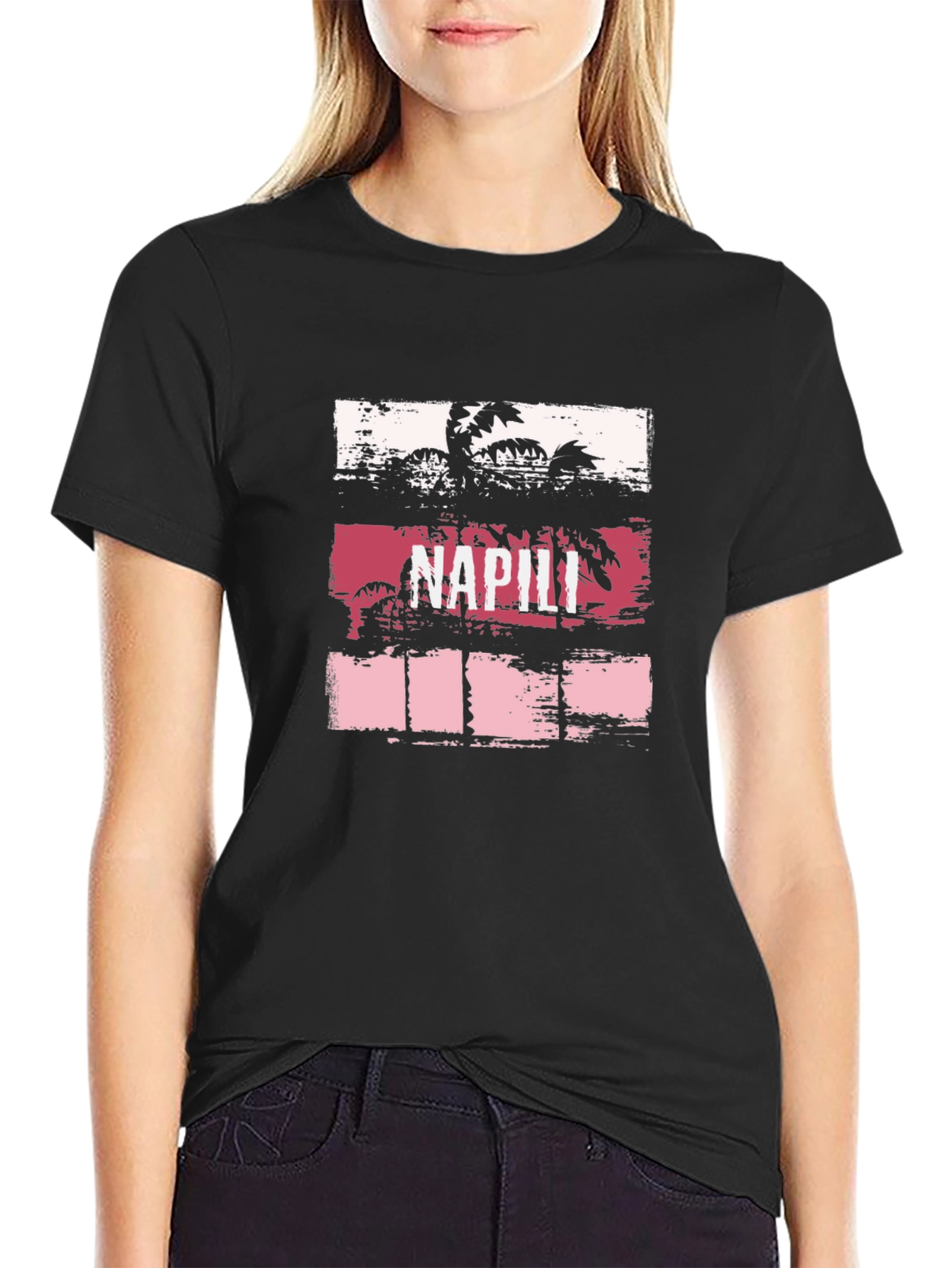 Napili Palm Tree Graphic T-Shirt