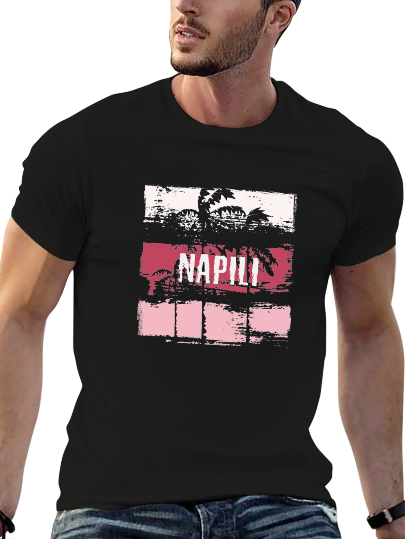 Napili Palm Tree Graphic T-Shirt