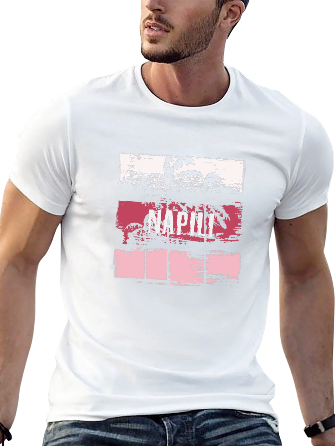 Napili Palm Tree Graphic T-Shirt