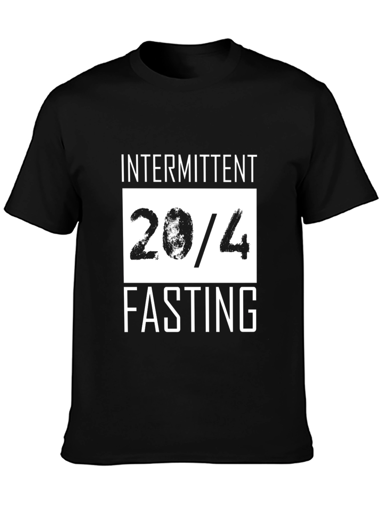 Intermittent Fasting 20/4 Black T-Shirt