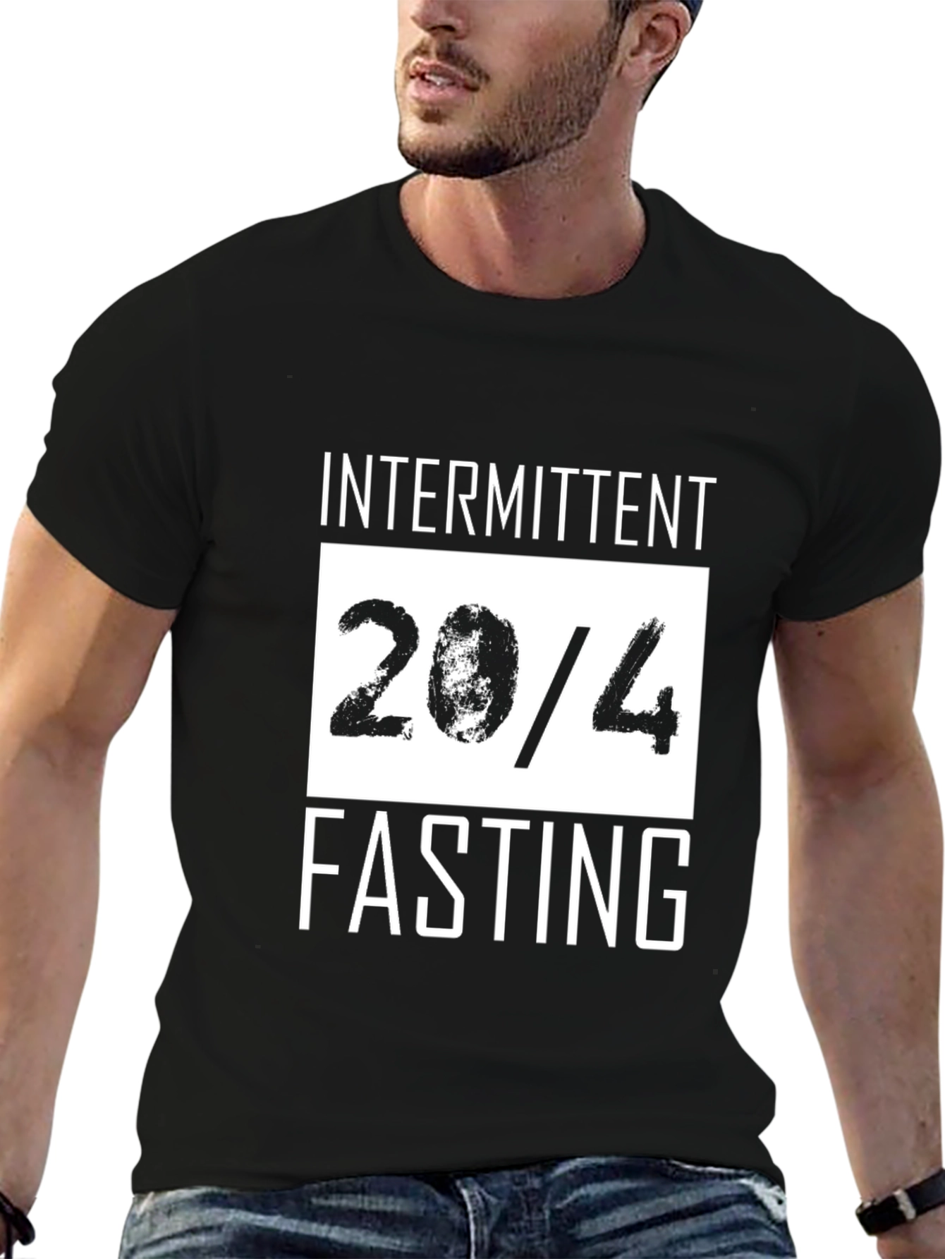 Intermittent Fasting 20/4 Black T-Shirt