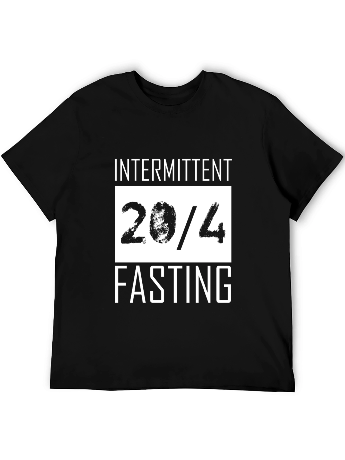 Intermittent Fasting 20/4 Black T-Shirt