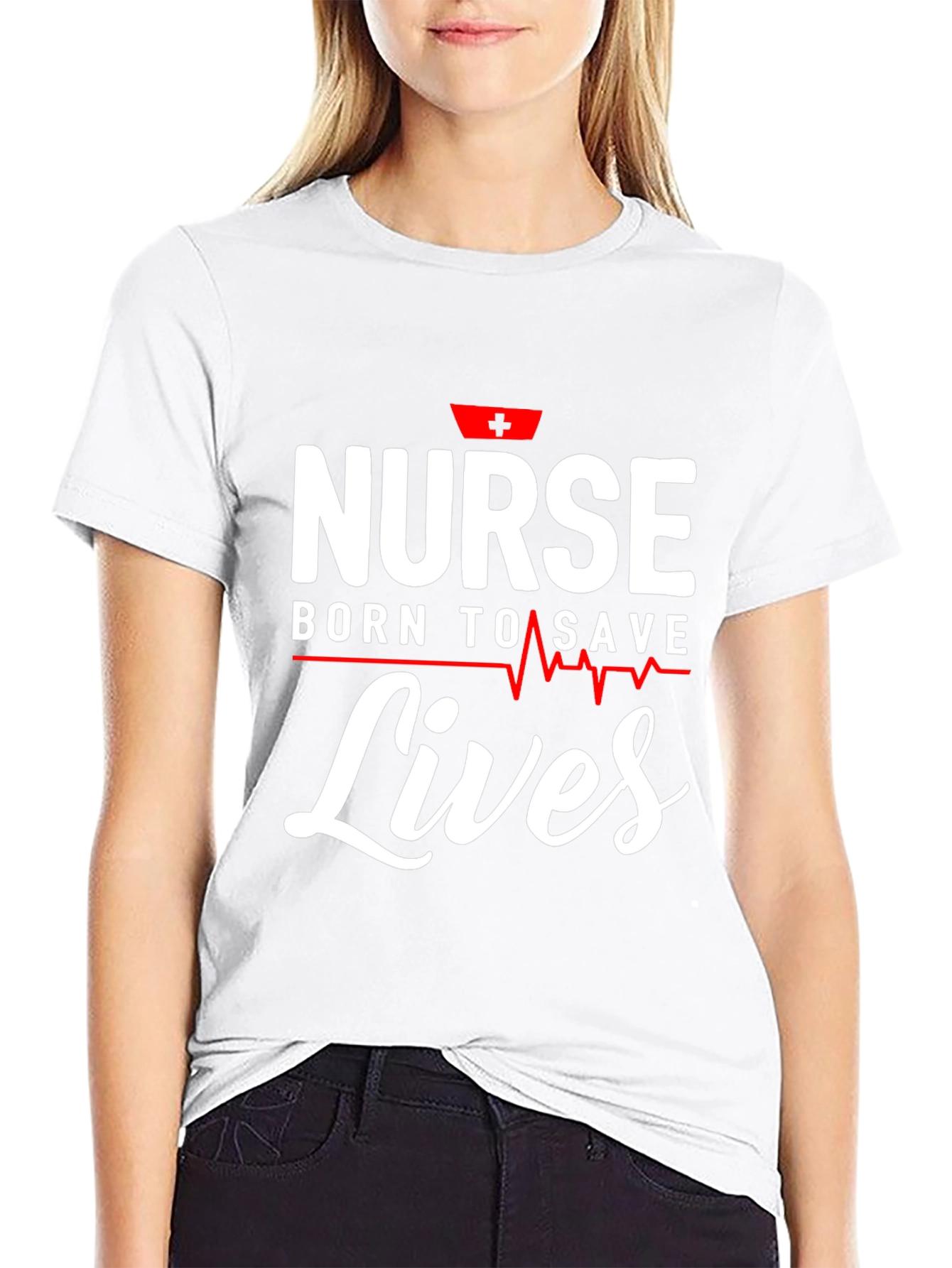 Nurse Born To Save Lives Graphic T-Shirt
