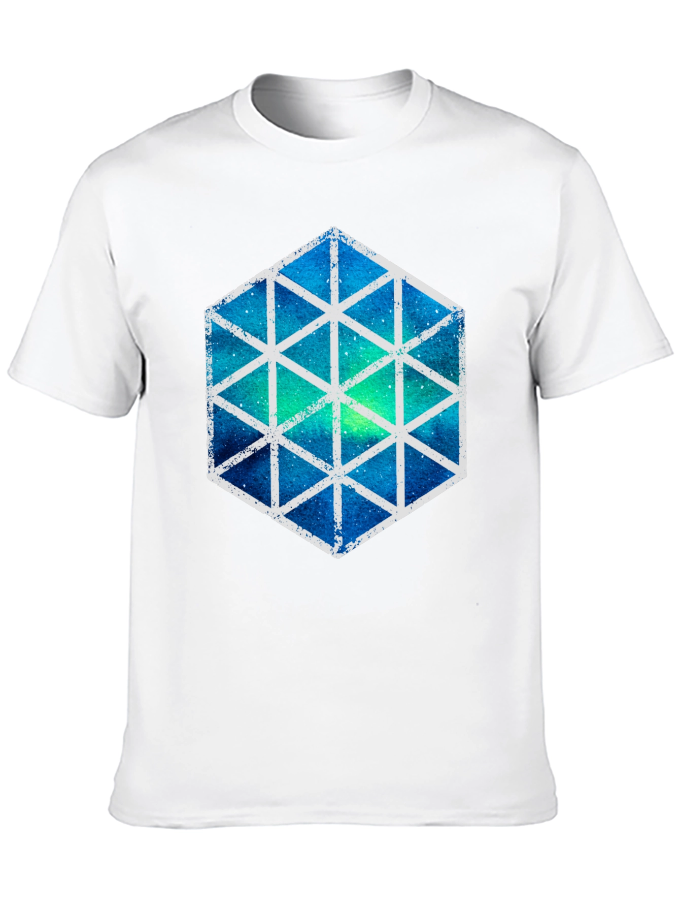 Geometric Galaxy T-Shirt - Stylish Mens Tee
