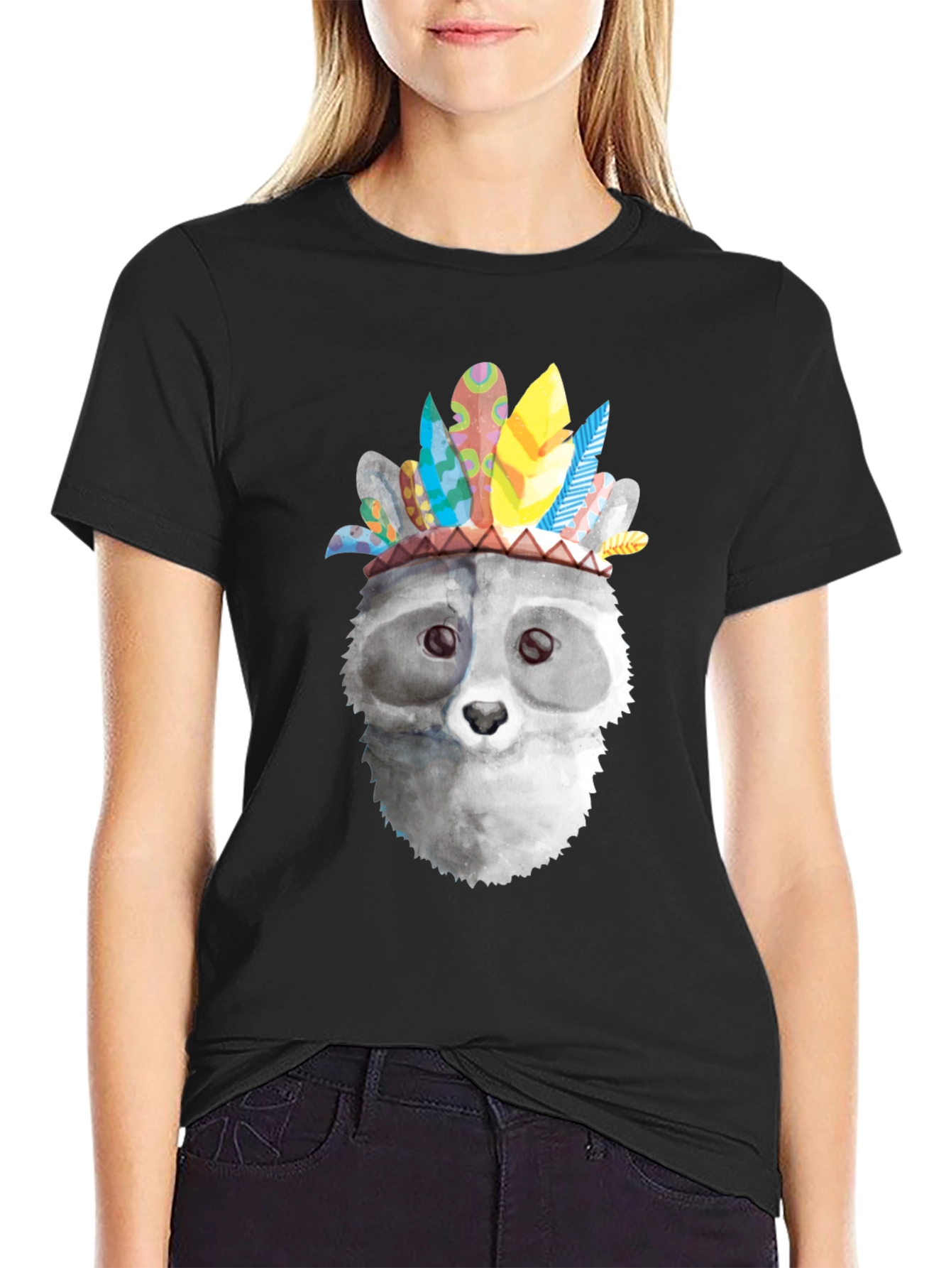 Raccoon Headdress Graphic Tee - Unisex