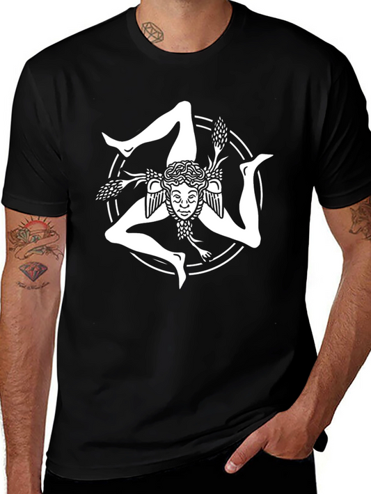 Trinacria Symbol T-Shirt - Sicilian Pride Tee