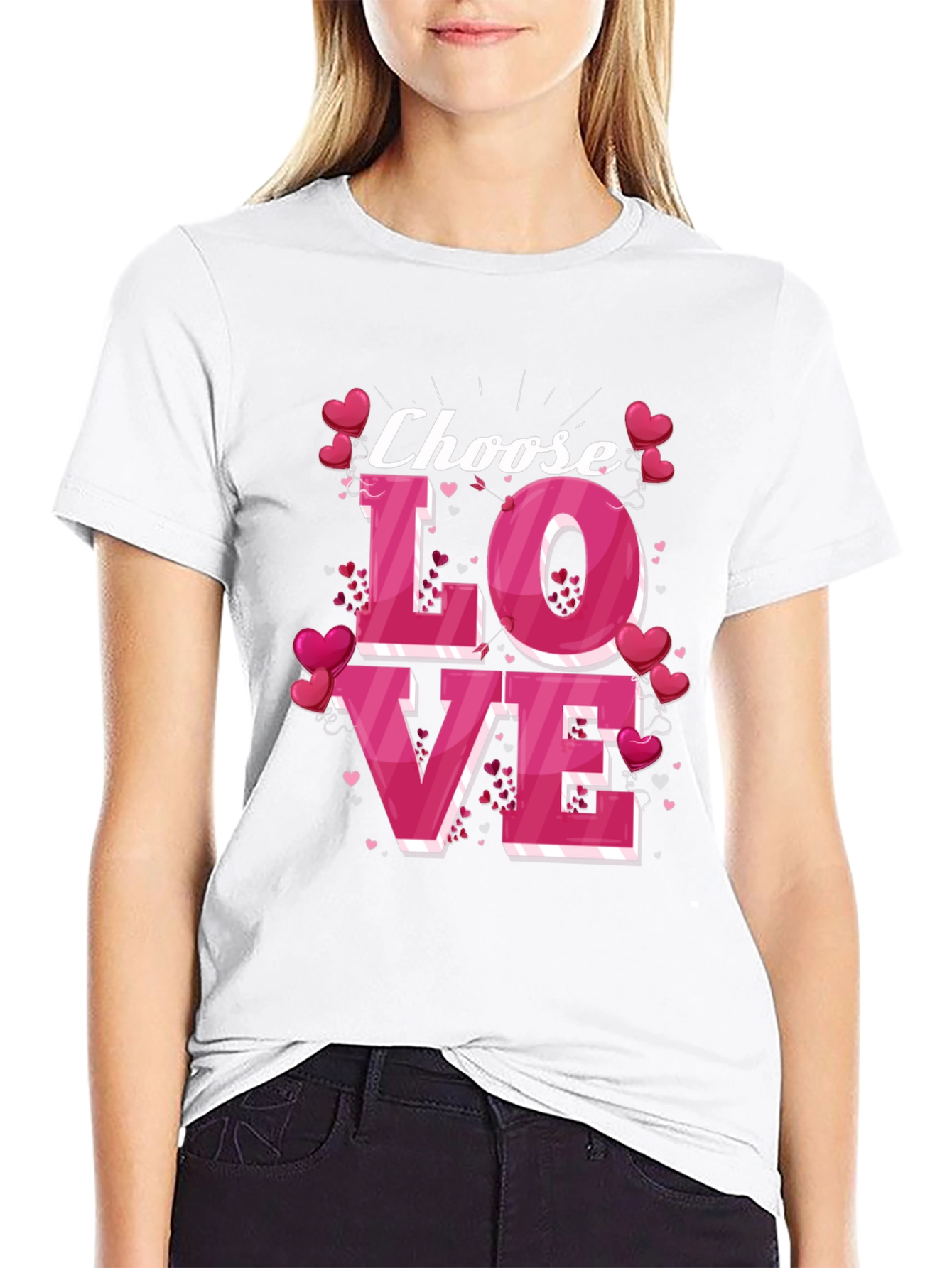 Choose Love Valentines Day Tee