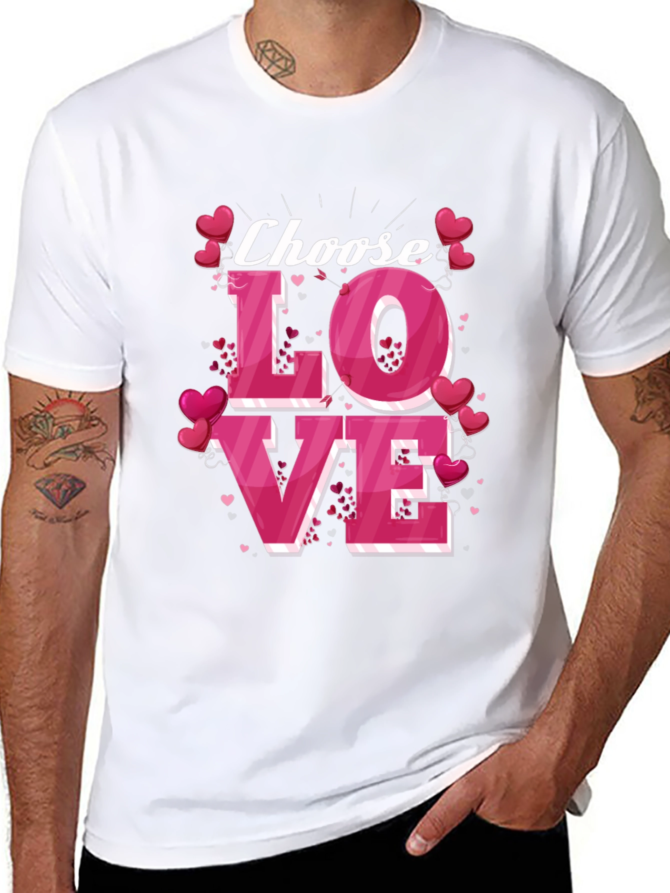 Choose Love Valentines Day Tee