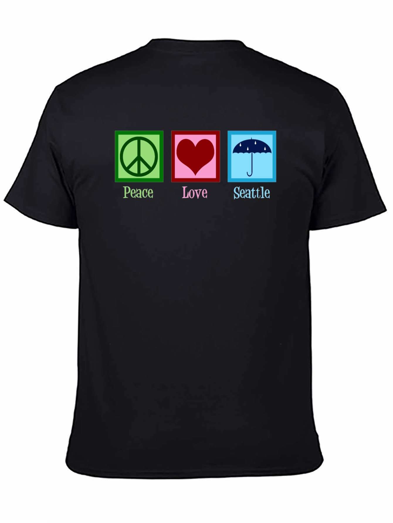 Peace Love Seattle Graphic T-Shirt