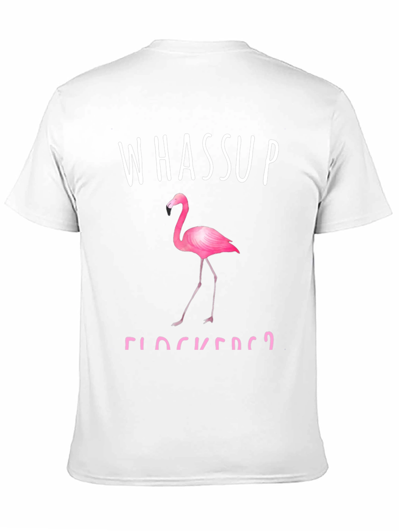 Whassup Flockers? Flamingo Graphic Tee