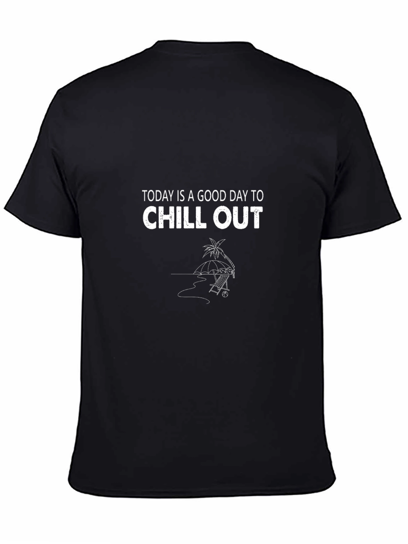 Chill Out T-Shirt - Black Relaxed Fit
