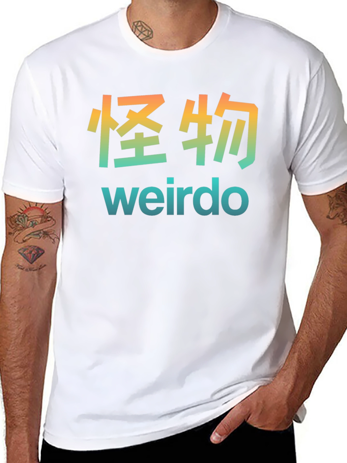 Weirdo Graphic T-Shirt - Japanese Text Style