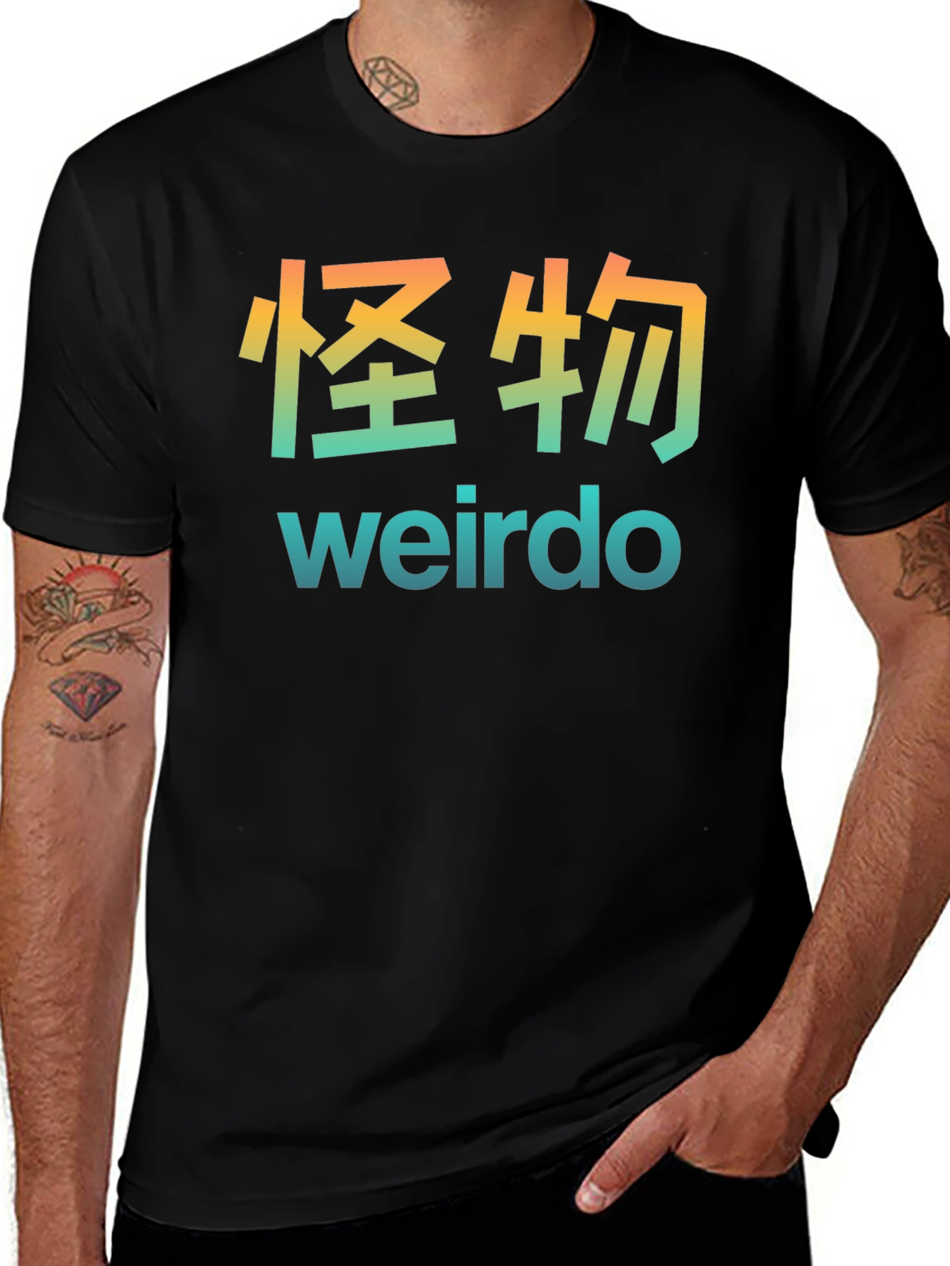 Weirdo Graphic T-Shirt - Japanese Text Style