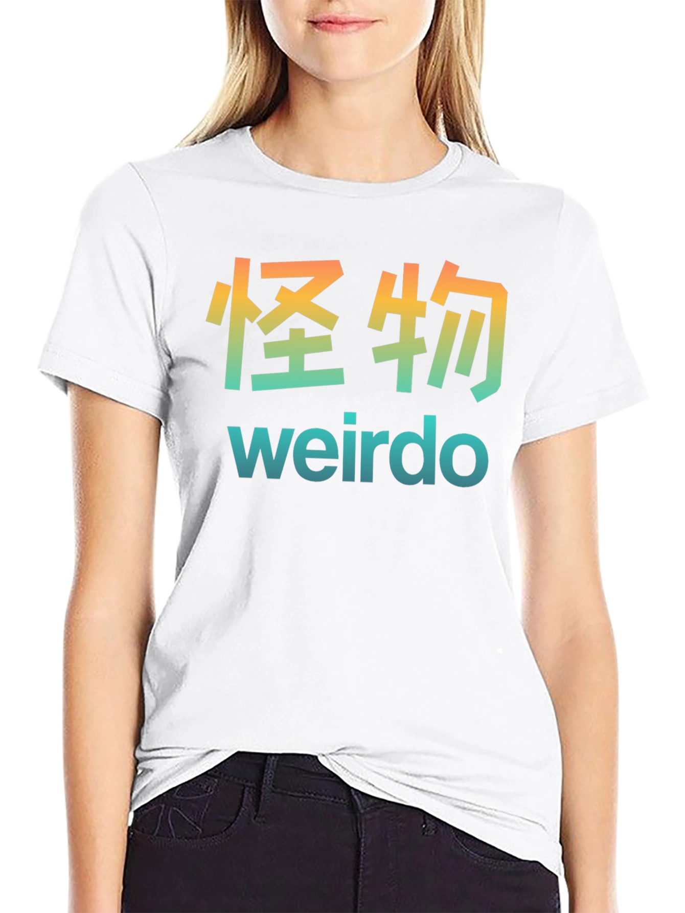 Weirdo Graphic T-Shirt - Japanese Text Style