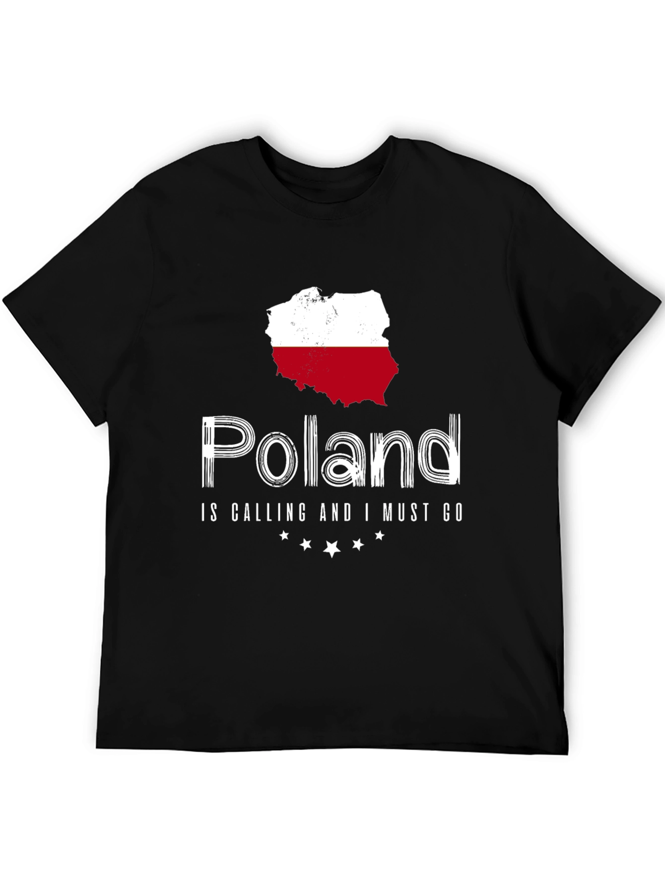 Poland Calling T-Shirt - Black Cotton Tee