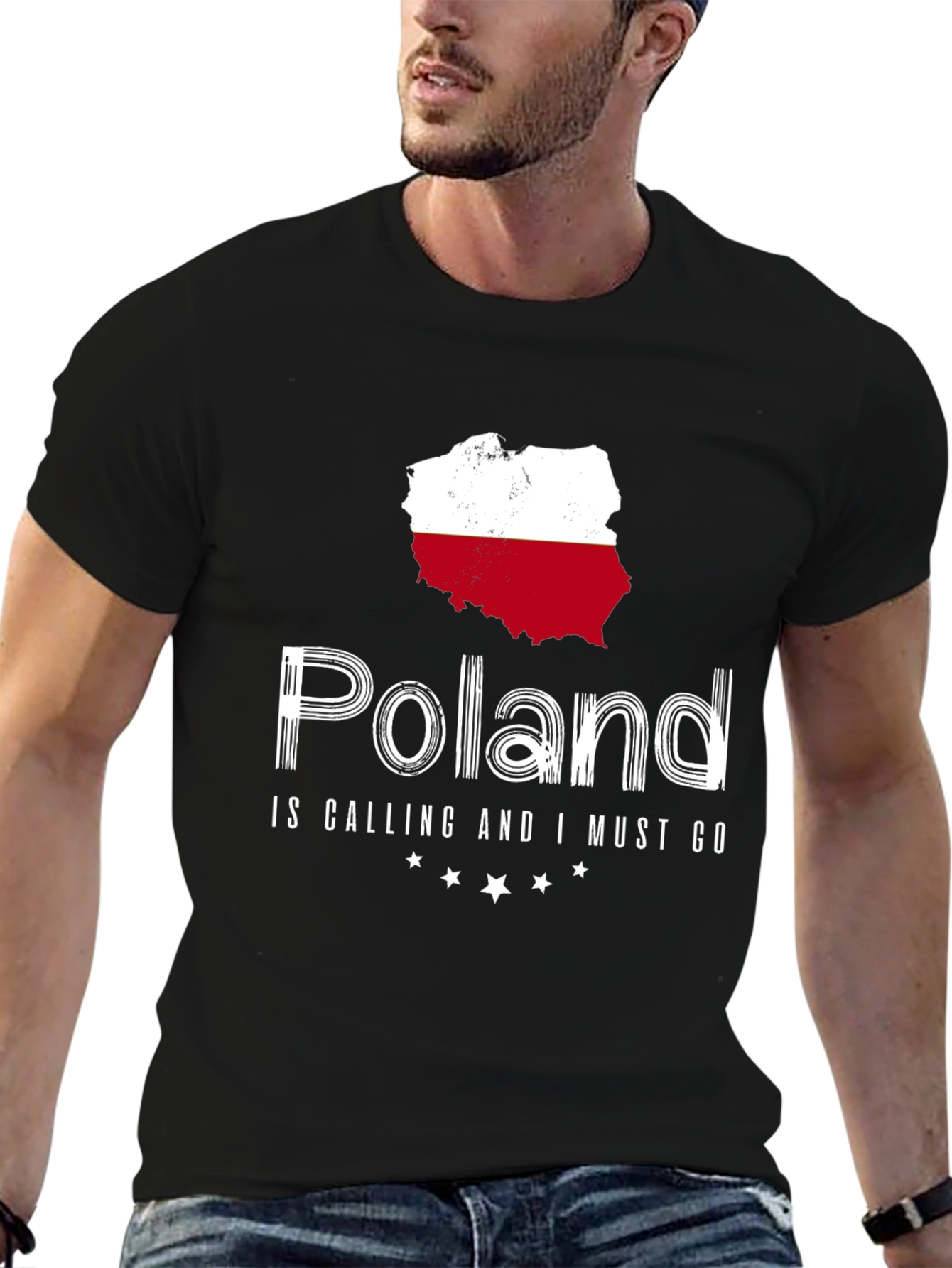 Poland Calling T-Shirt - Black Cotton Tee