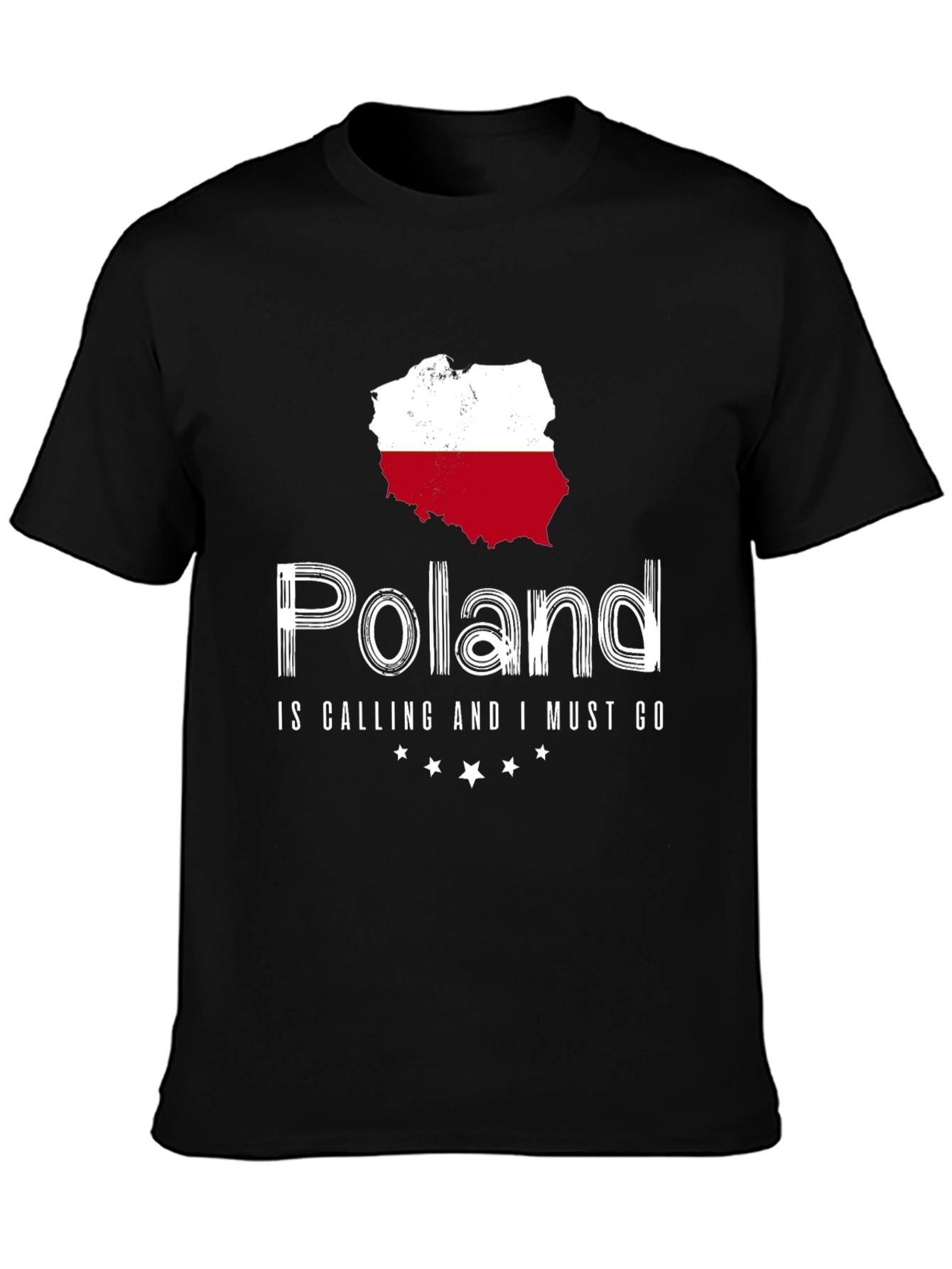 Poland Calling T-Shirt - Black Cotton Tee
