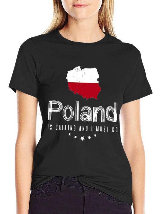 Poland Calling T-Shirt - Black Cotton Tee