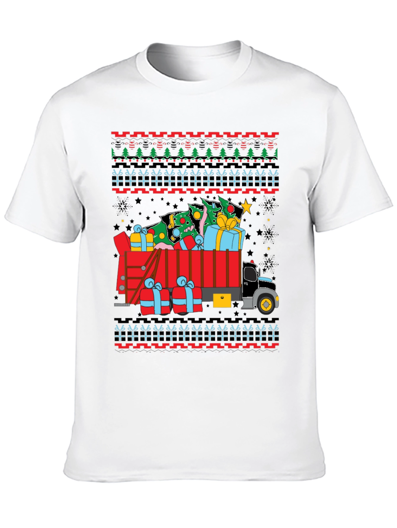 Ugly Christmas Truck Tree T-Shirt