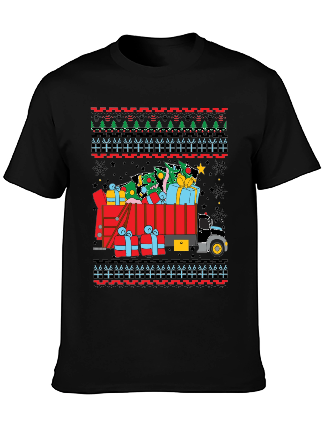 Ugly Christmas Truck Tree T-Shirt