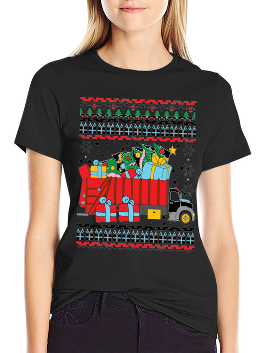 Ugly Christmas Truck Tree T-Shirt