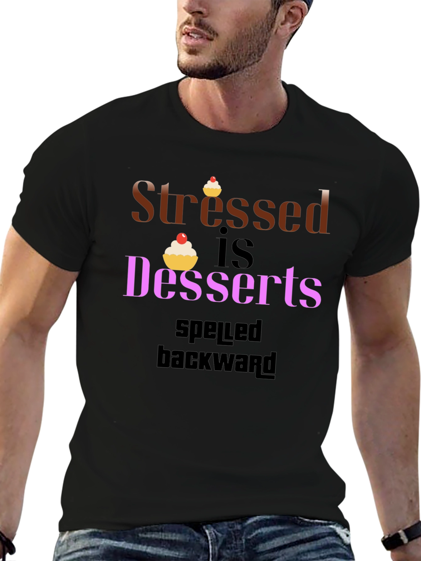 Stressed Is Desserts Spelled Backwards Graphic Tee