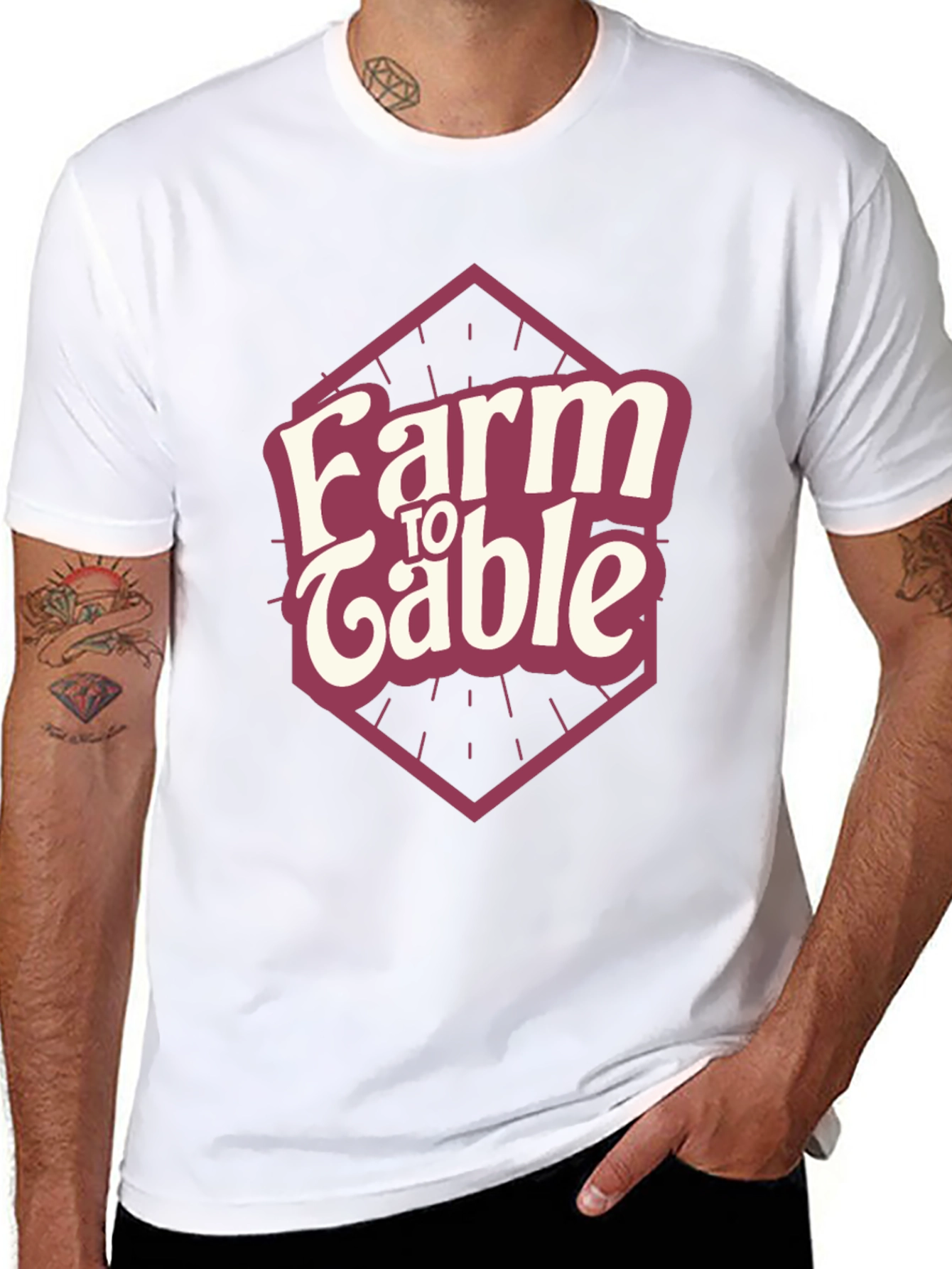 Farm to Table Graphic Tee - Eco-Friendly Cotton