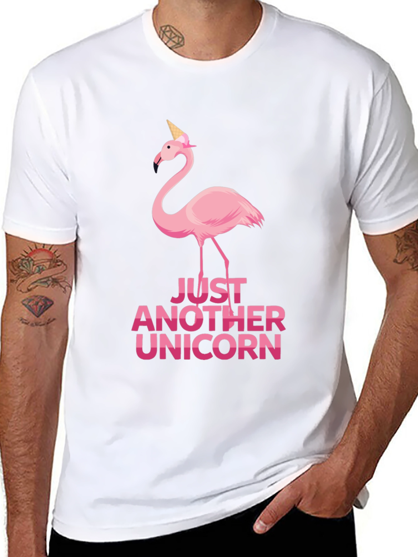 Just Another Unicorn Funny Flamingo T-Shirt