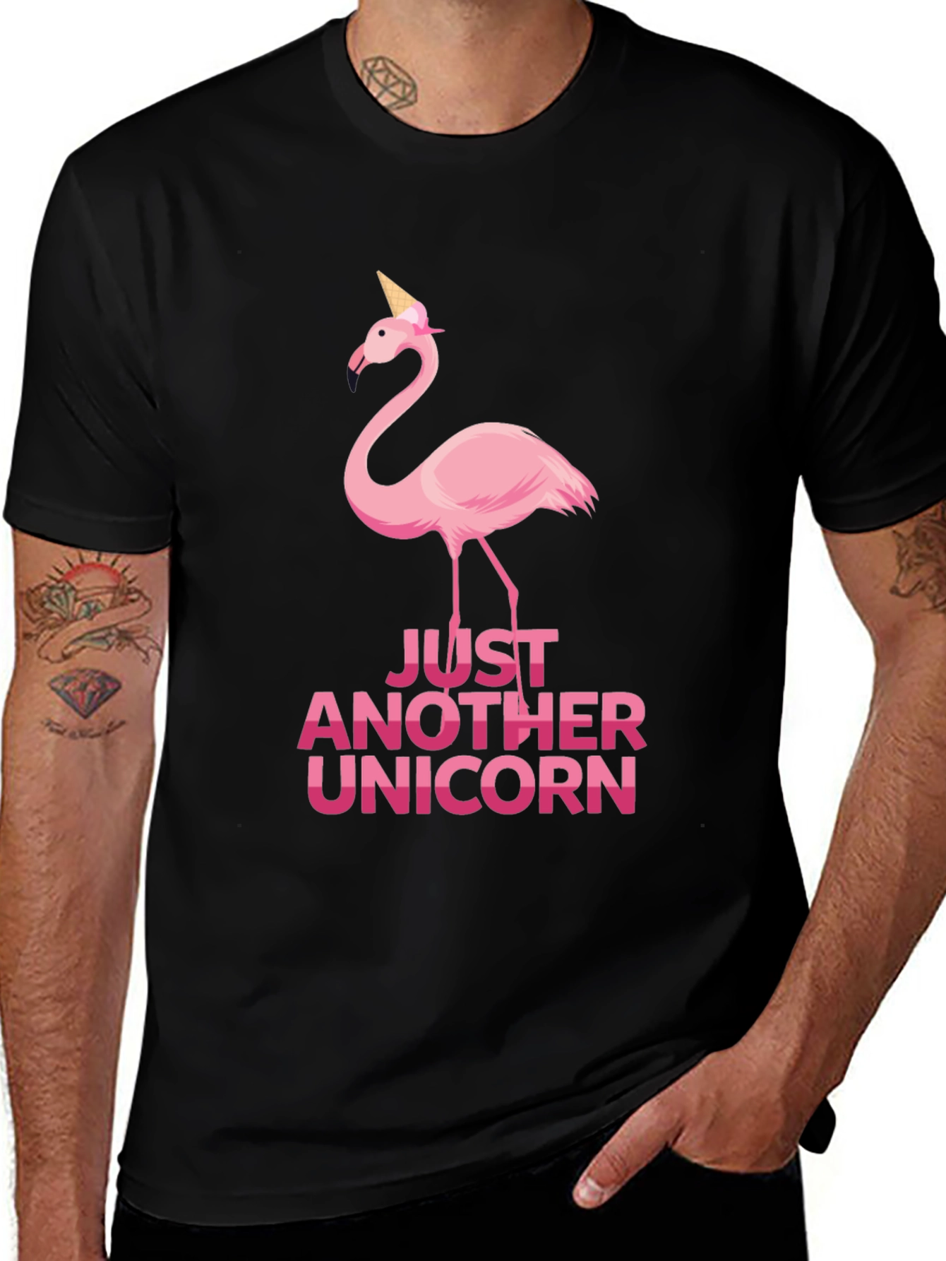 Just Another Unicorn Funny Flamingo T-Shirt