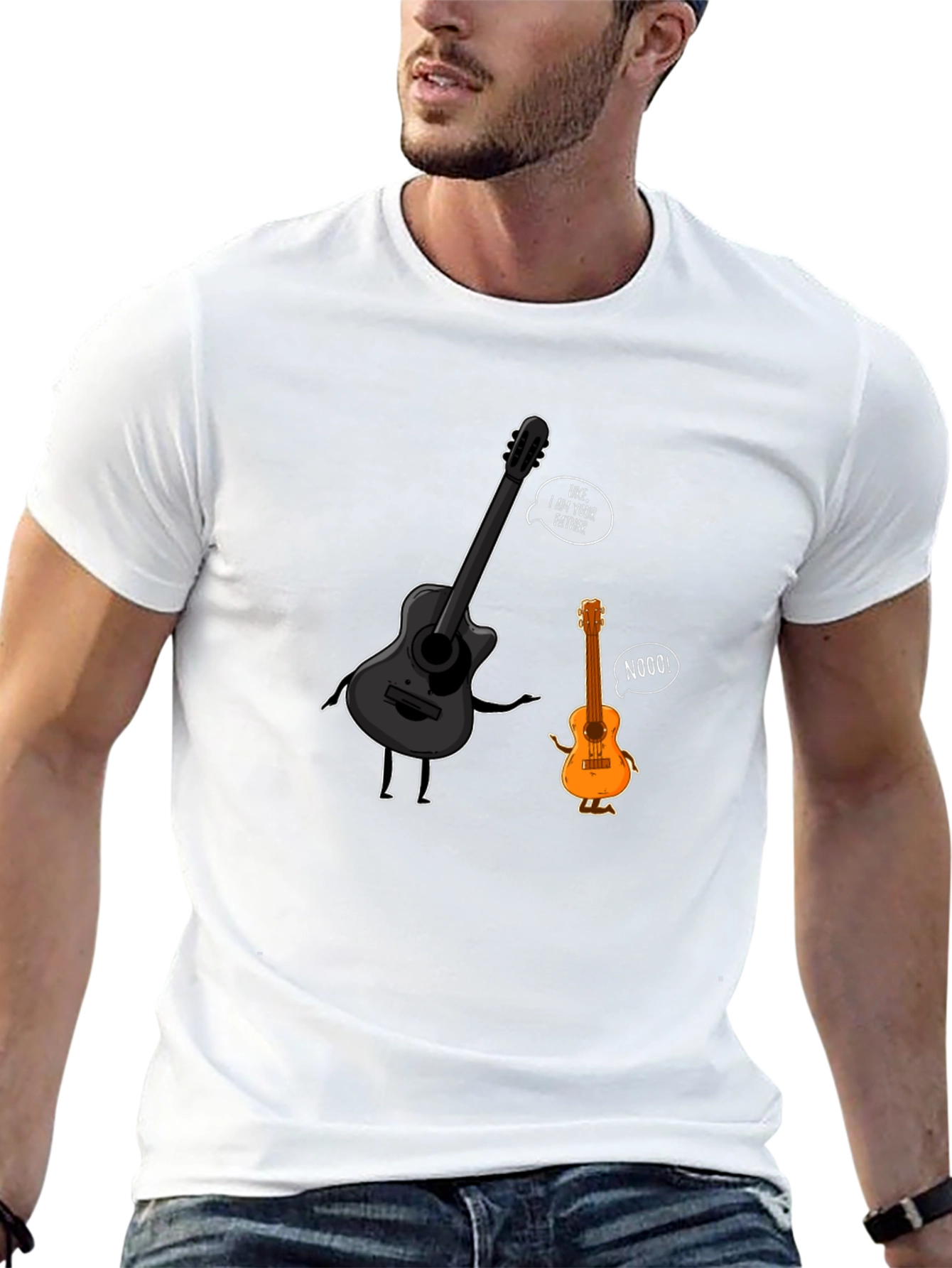 Guitar Father T-Shirt - Musical Star Wars Parody Tee