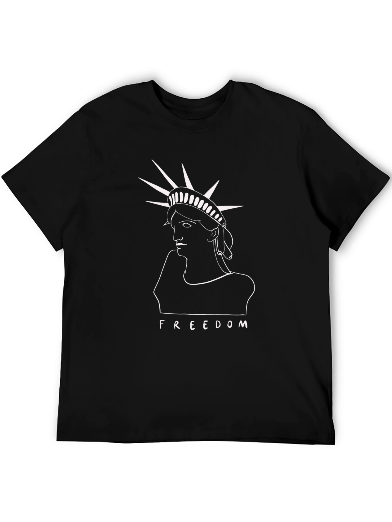 Statue of Liberty Freedom T-Shirt - Black
