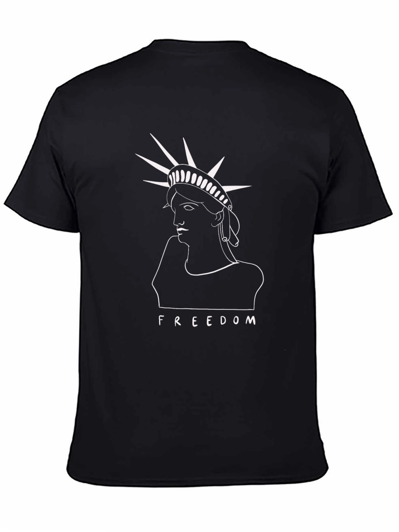 Statue of Liberty Freedom T-Shirt - Black