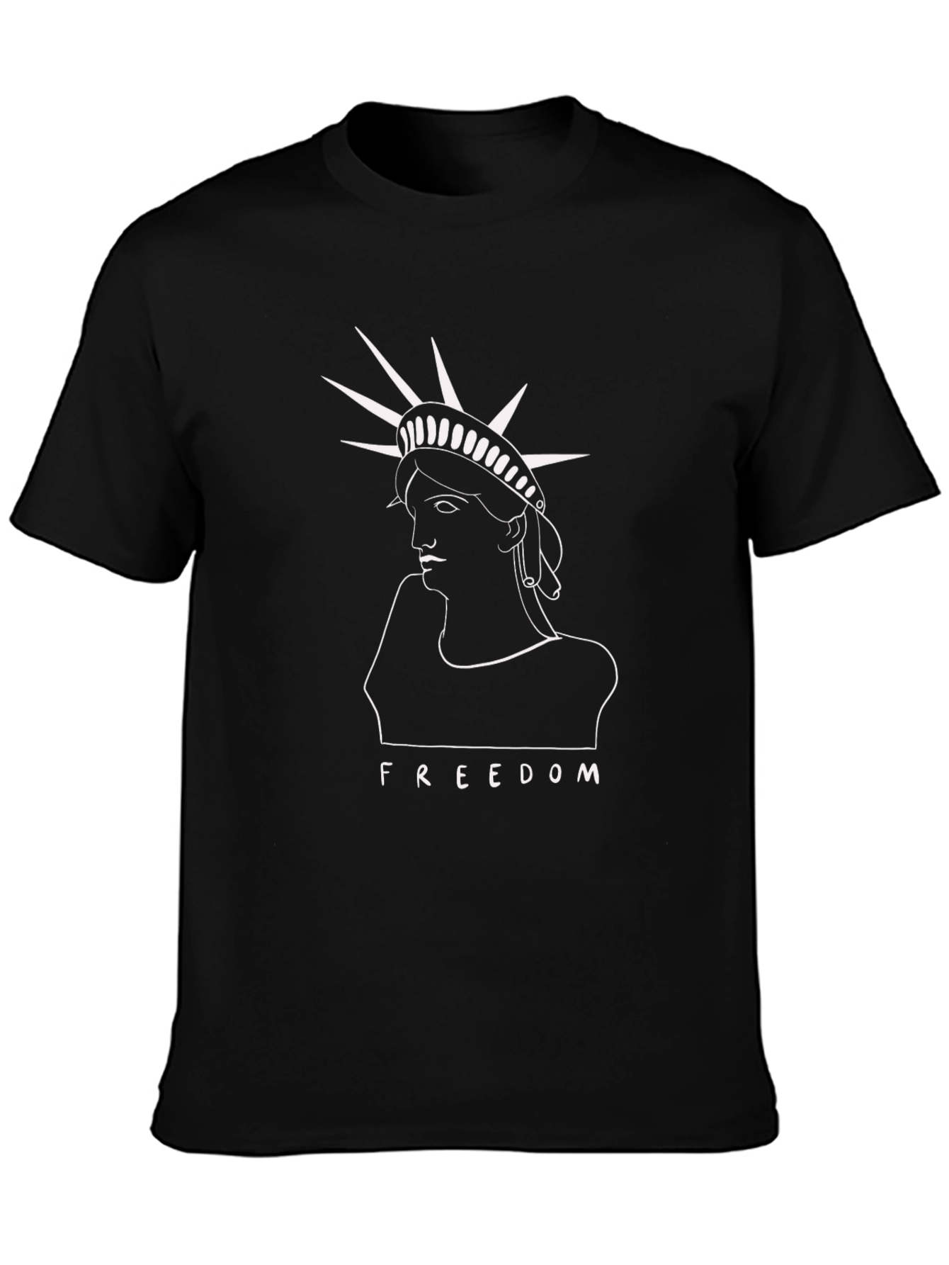 Statue of Liberty Freedom T-Shirt - Black
